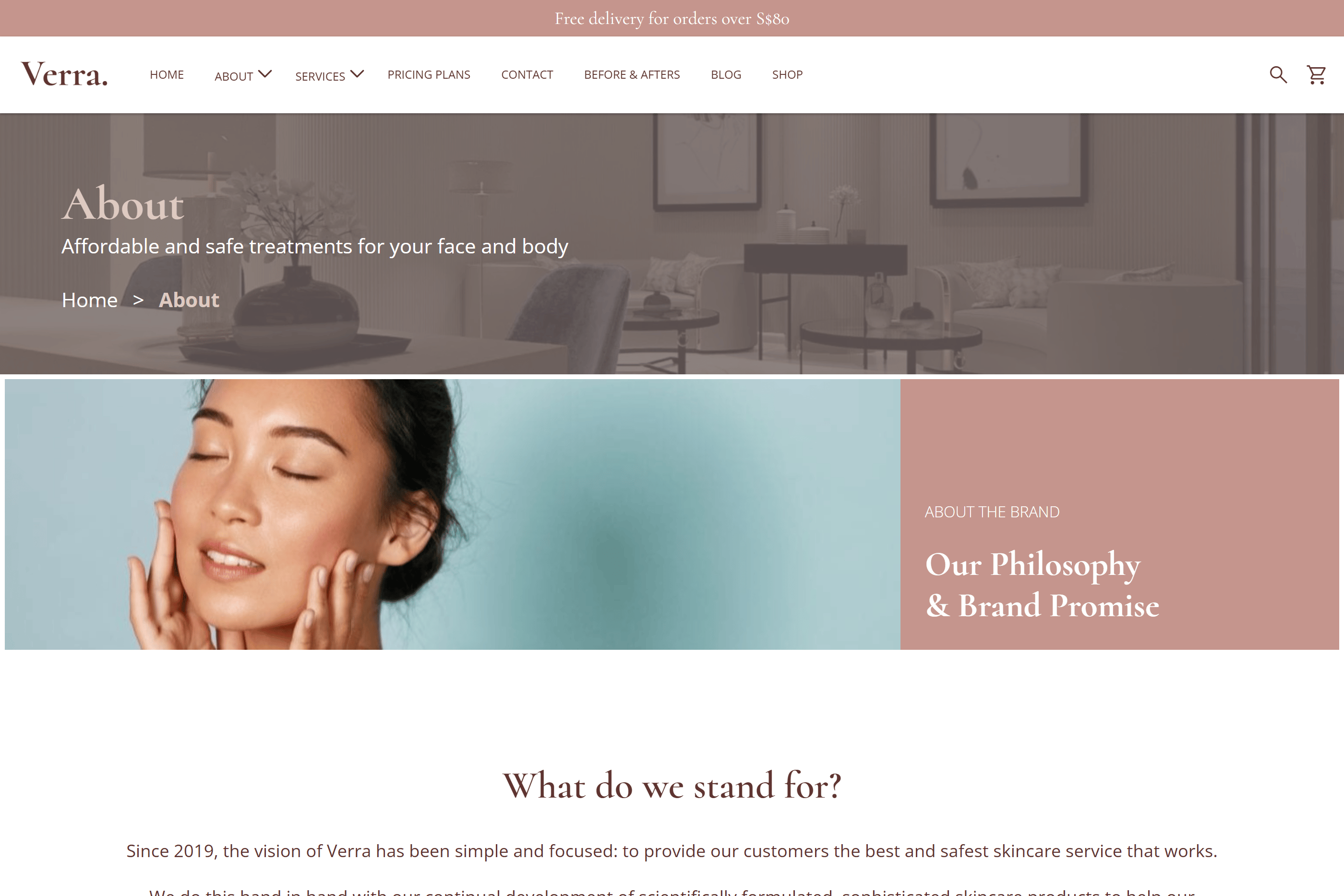 Screenshot of the Verra website’s About Me page.